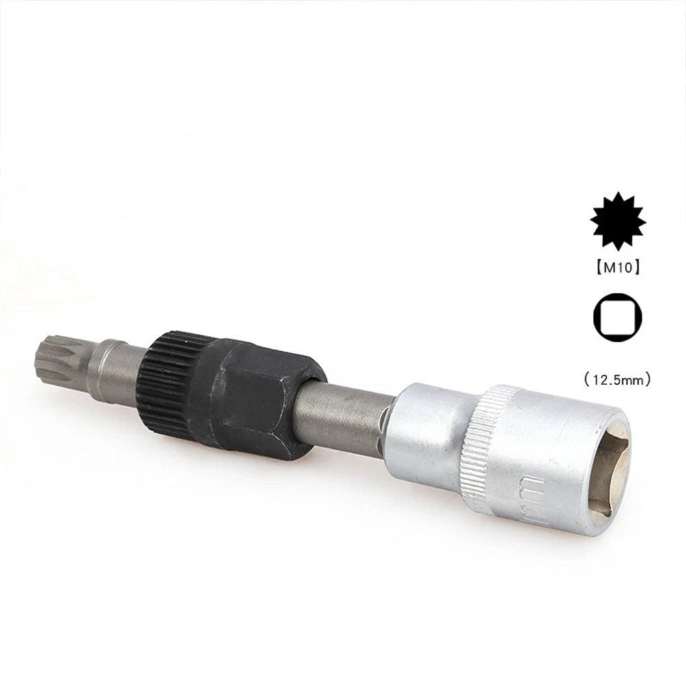 Clutch Pulley Removal Tool Accessory for Alternator Black Silver M10/T50 Metal