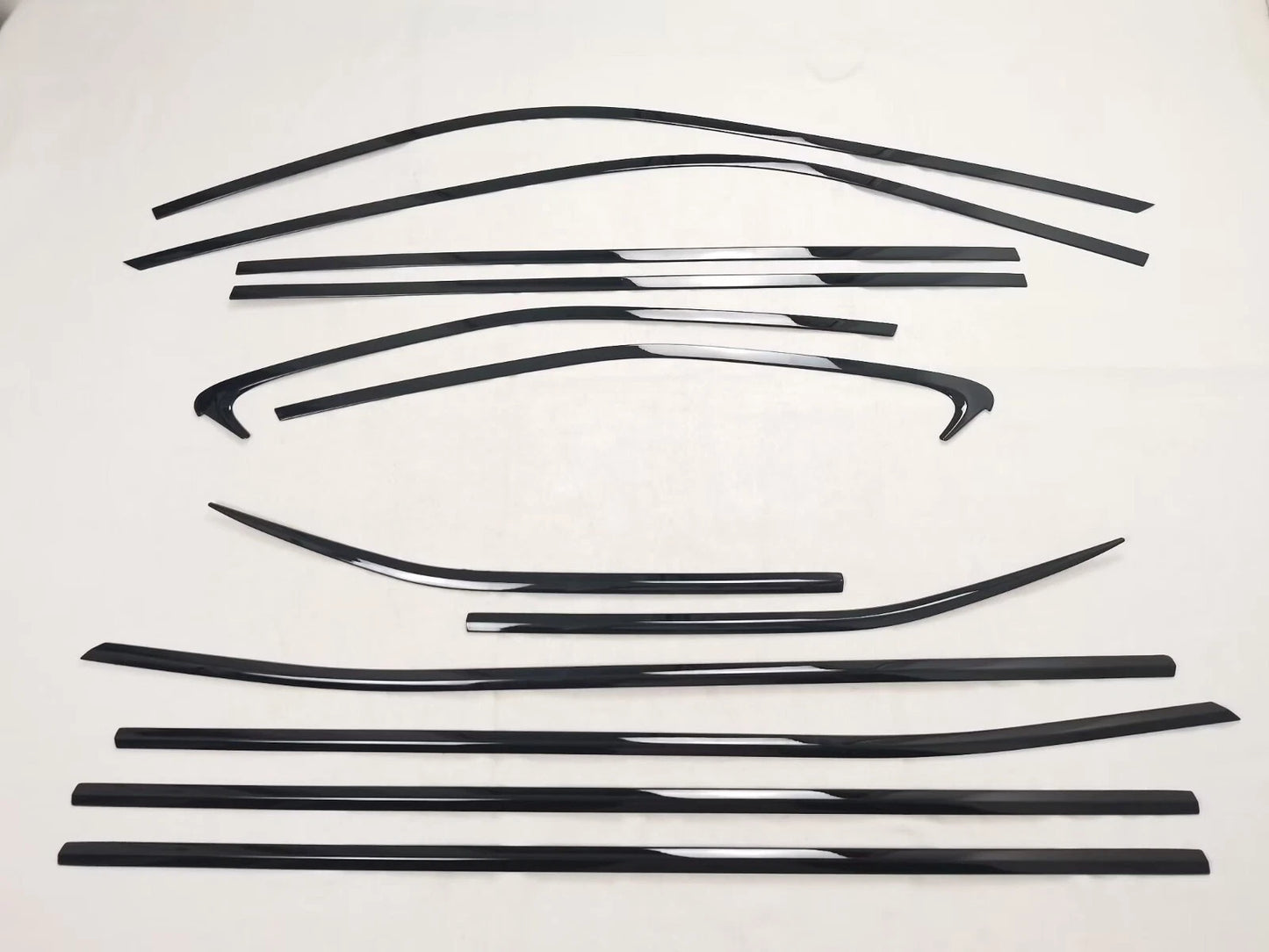 Steel Black Window Side Molding Trim for Toyota Highlander (2020-2023)