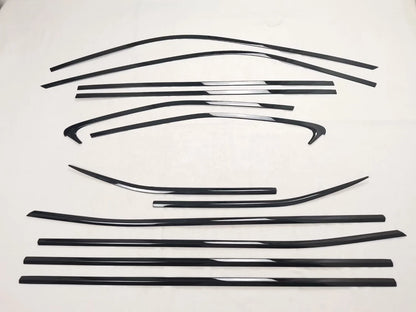 Steel Black Window Side Molding Trim for Toyota Highlander (2020-2023)