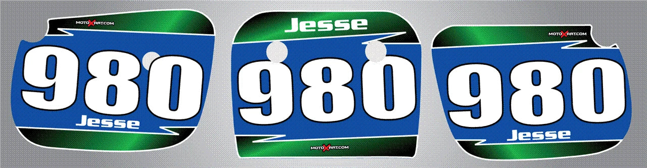Custom Number Plates for Kawasaki KX 60