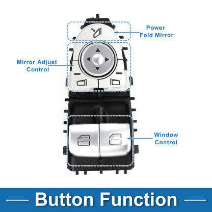 Front Driver Side Power Window Switch for Mercedes-Benz Metris (2017)