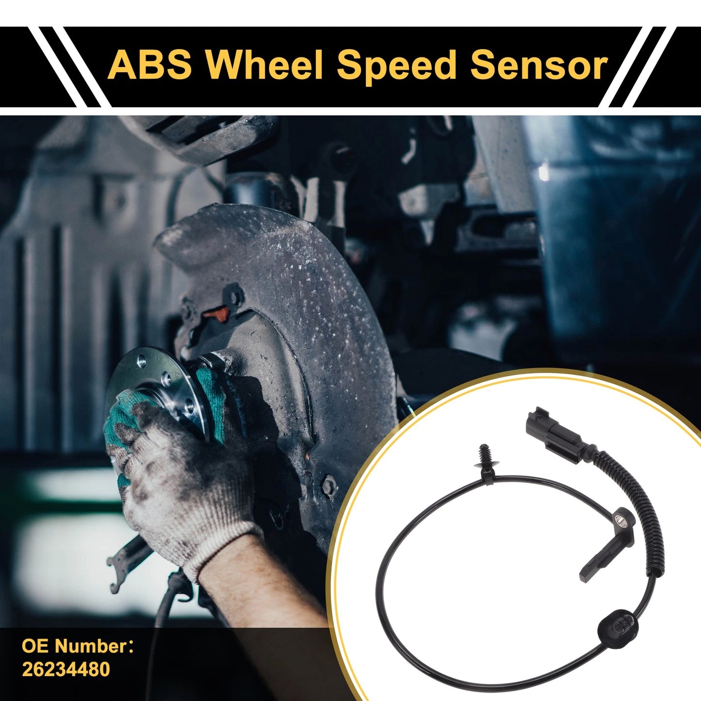 ABS Wheel Speed Sensor 1x Rear Right for Buick GL8ES (2017–2018)