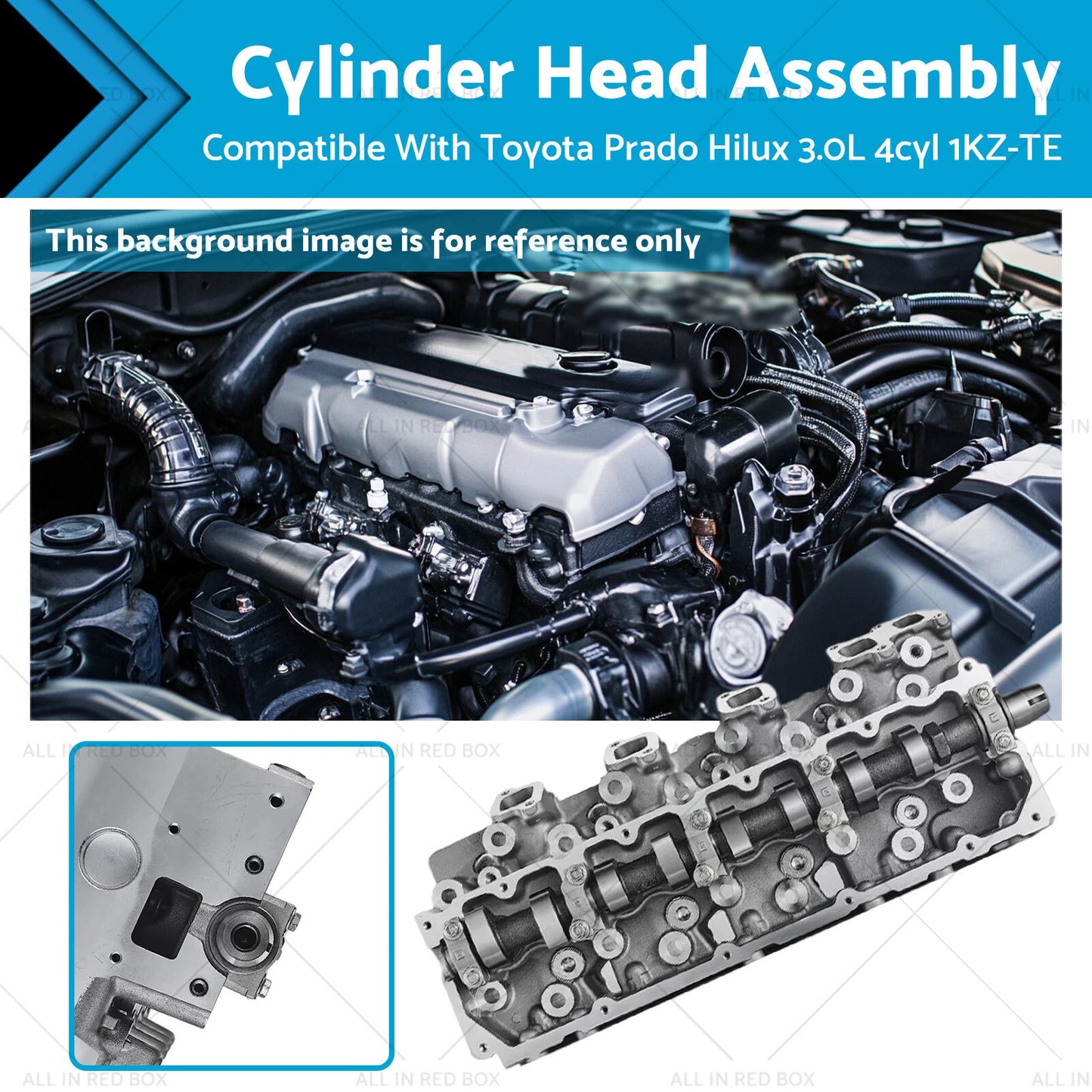 Cylinder Head Assembly for Toyota Prado Hilux 3.0L 1KZ-TE (1997-2006)