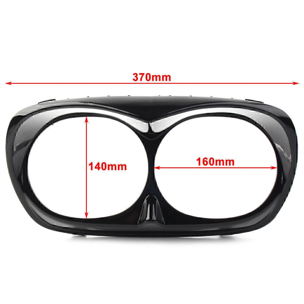 Dual Headlight Fairing Bezel Trim Cover for Harley Road Glide (1998-2013)