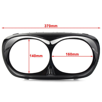 Dual Headlight Fairing Bezel Trim Cover for Harley Road Glide (1998-2013)