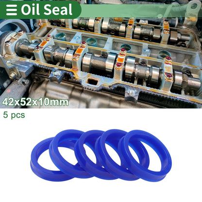 Oil Seal 42x52x10mm 5 Pcs Rotary Shaft Seal TPU