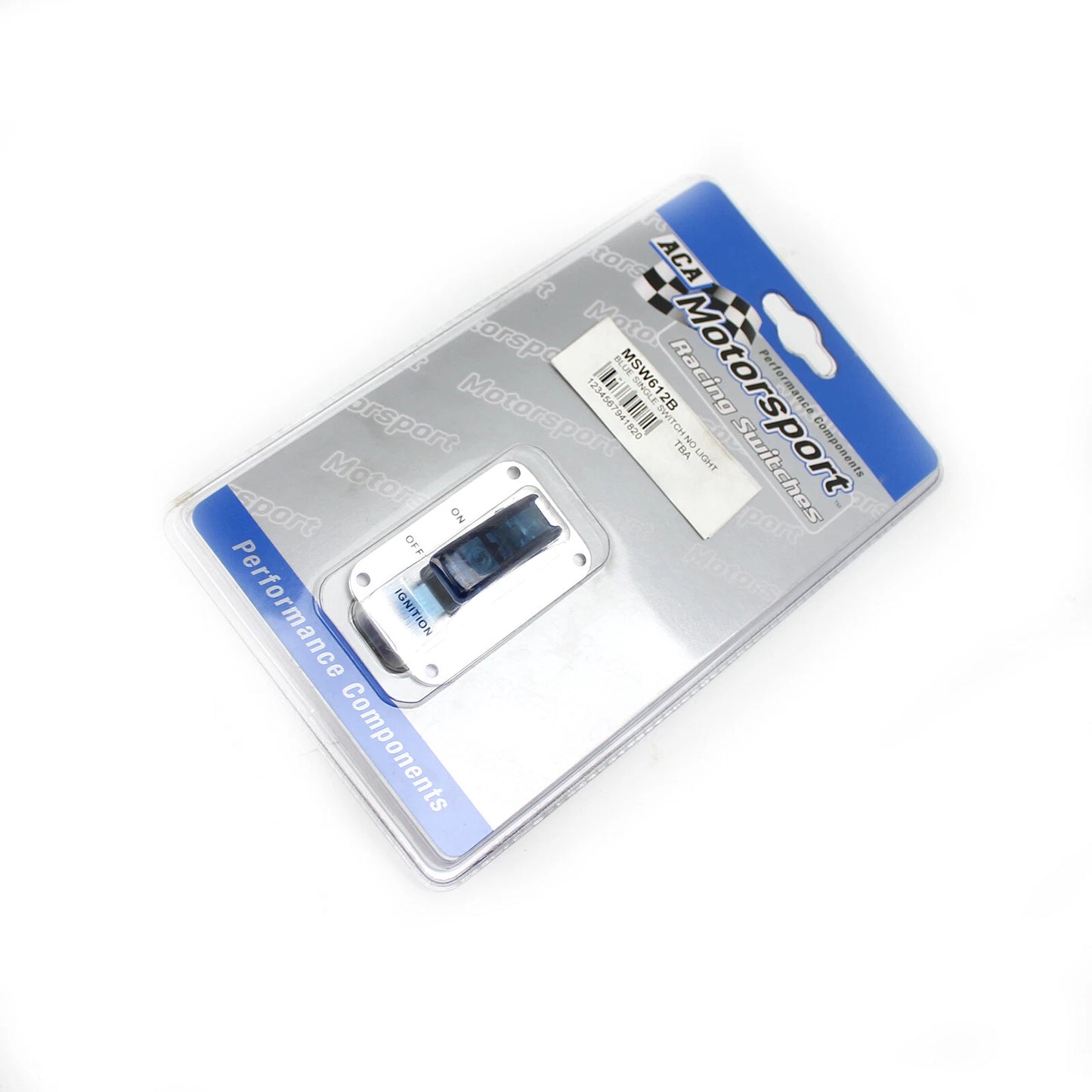 Blue 12V Single Race Switch for ACA Motorsports