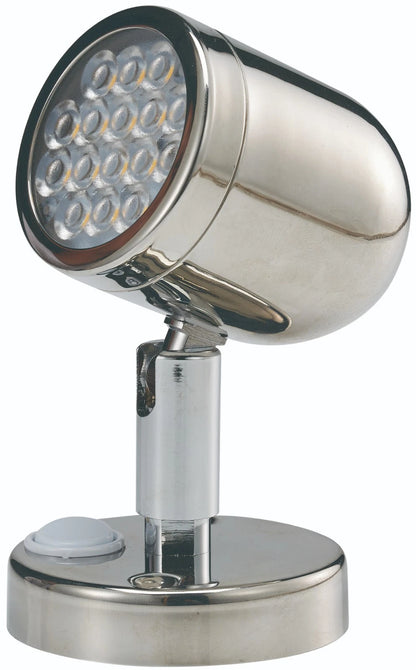 12V LED Bunk Reading Lights Stainless Steel 154 Lumen for Boat/Marine