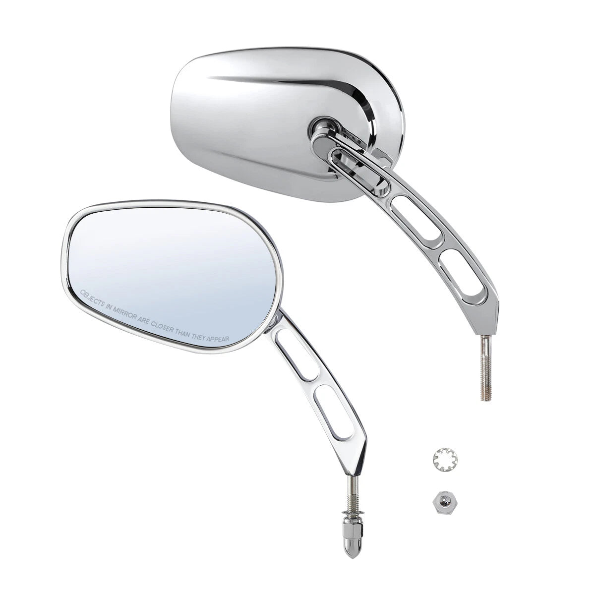 Chrome Rear View Mirrors for Harley Touring Road Electra Street Glide (1994-2022)