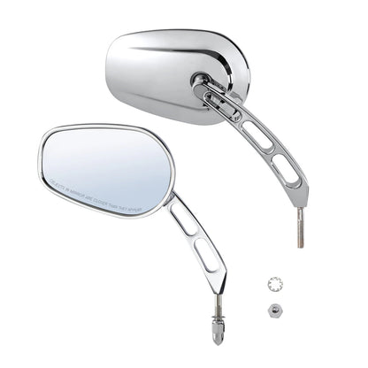 Chrome Rear View Mirrors for Harley Touring Road Electra Street Glide (1994-2022)