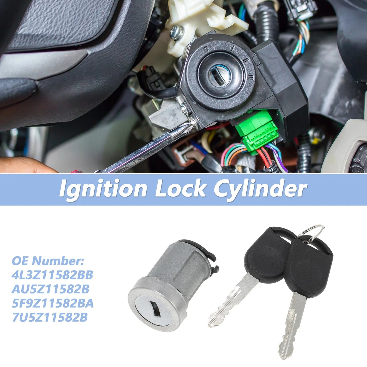 Ignition Lock Cylinder with 2 Keys for Ford F150 (2004-2020)