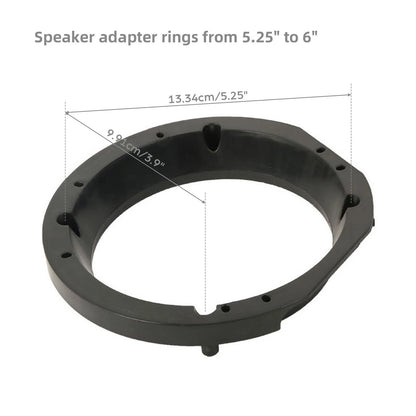 5.25" to 6" Speaker Adapter Rings for Harley Road King Batwing Fairing (1998-2013)