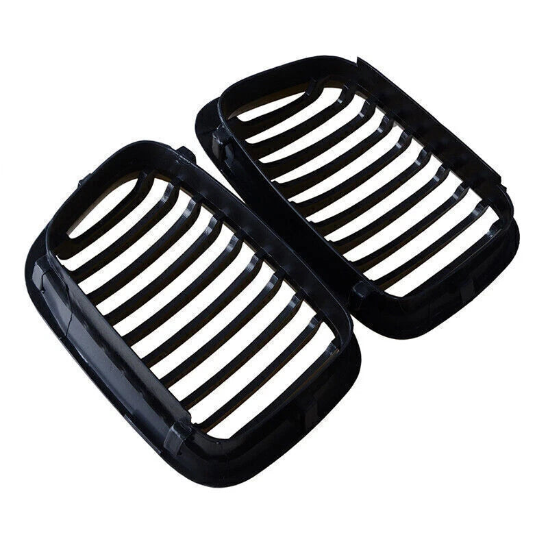 Gloss Black Front Kidney Grille for 1998-2001 BMW E46 Sedan 325i 328i 330i