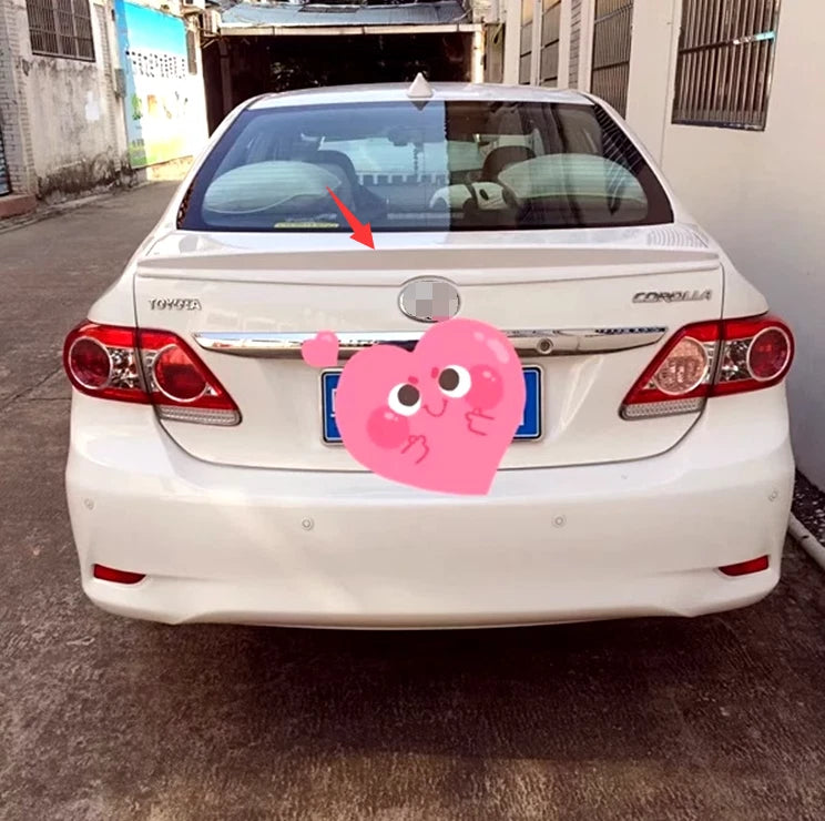 Super White Painted Trunk Spoiler Wing for Toyota Corolla Sedan (2009-2013)