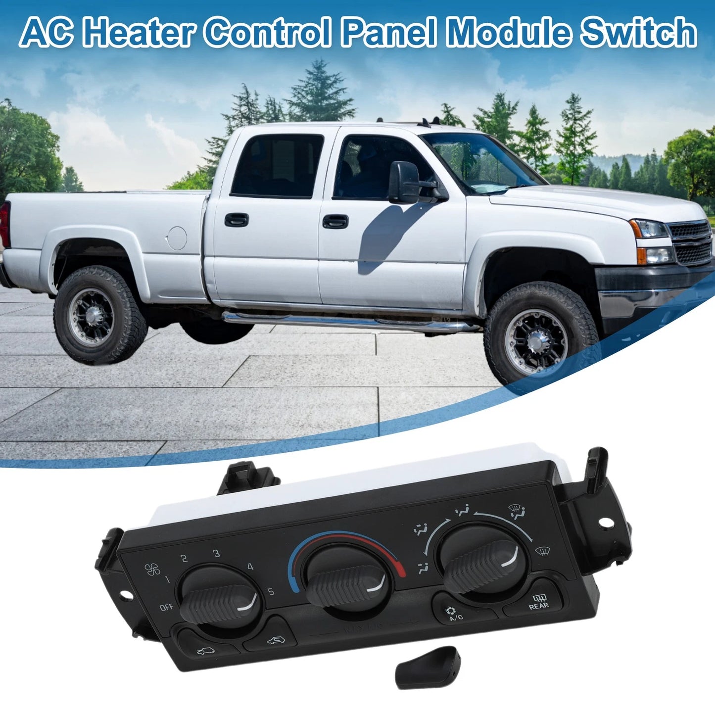HVAC A/C Heater Climate Control Panel for Chevrolet Avalanche (2005-2006)