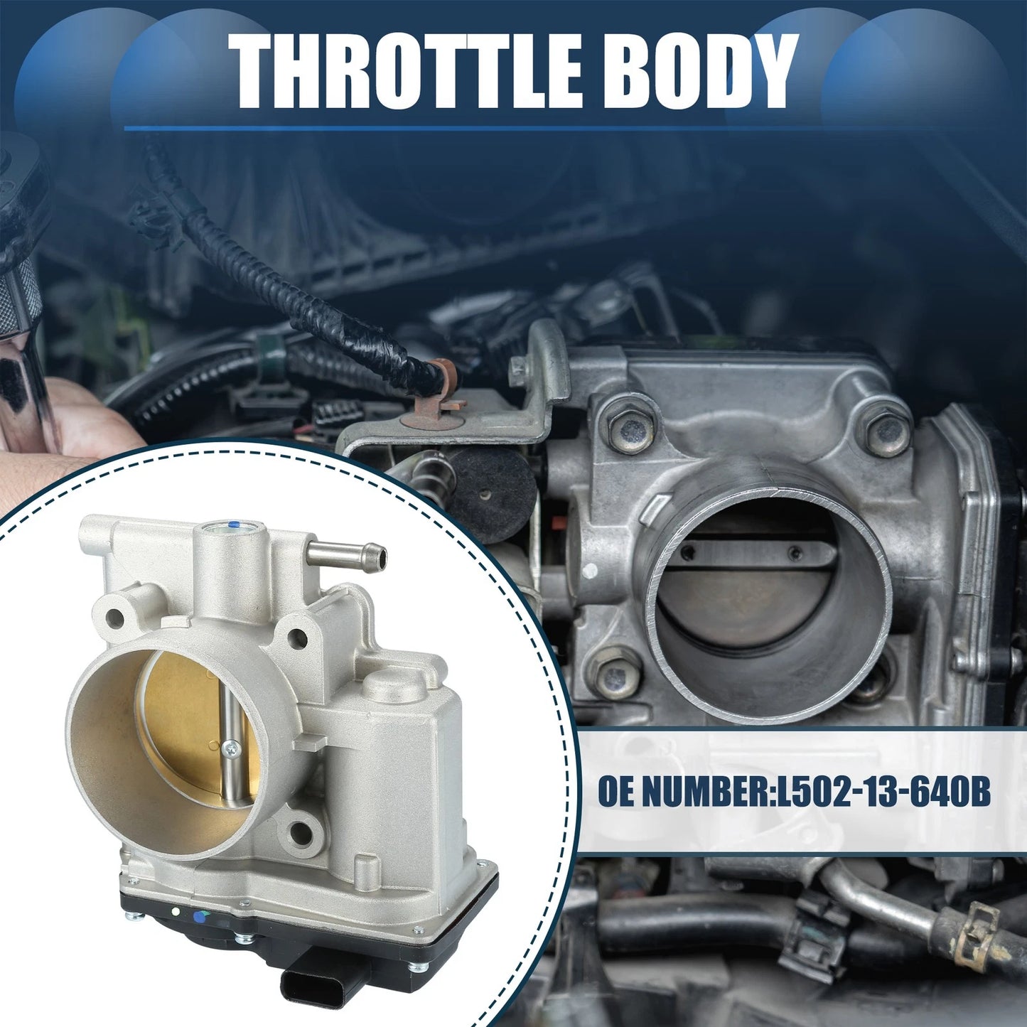 Throttle Body Assembly for Mazda 3 5 6 CX-7 2.5L L4 (2004-2013)