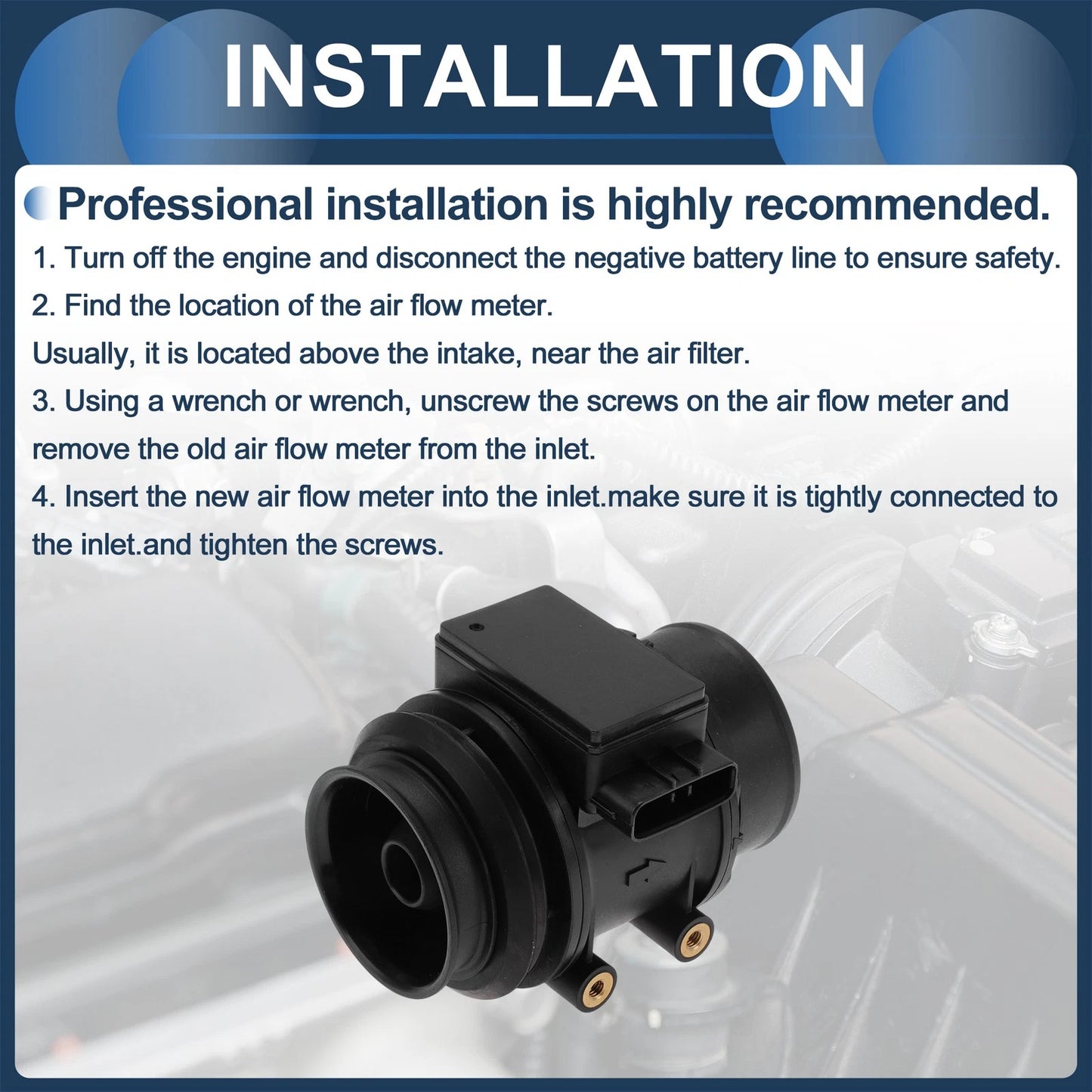 Mass Air Flow Sensor for Kia Sephia (1994-2001)
