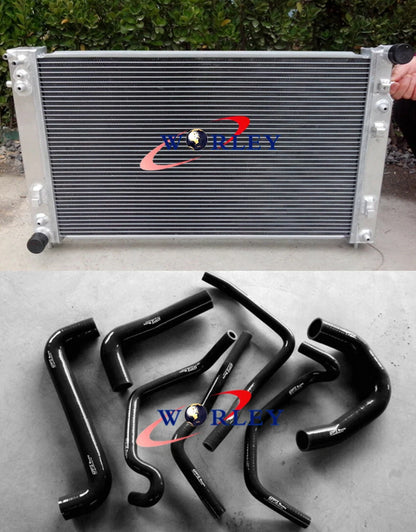 Aluminum Radiator + RED Hose for Holden Commodore VT VX VU HSV V8 (1997-2002)