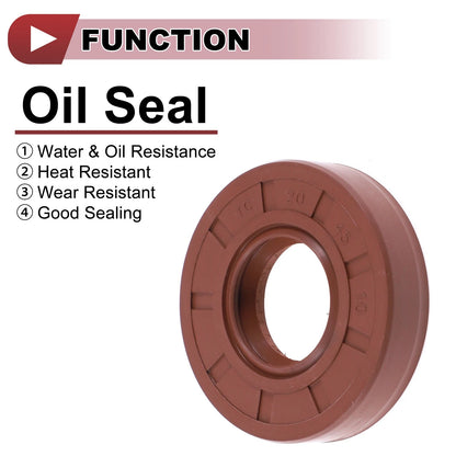 Oil Seal 20x45x10mm Brown 2 x for Make Model