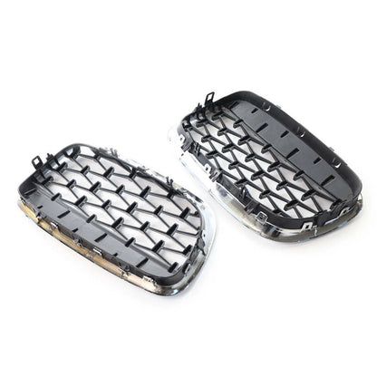 Front Kidney Grille Diamond Style Chrome for BMW X5 (2007-2013)