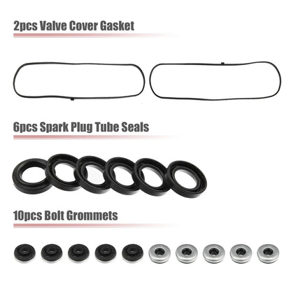 Engine Valve Cover Gasket Set for Honda Accord Odyssey Pilot (2003-2017)