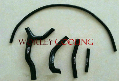 Silicone Radiator Hose for Suzuki RM125 (1992-1995) Black