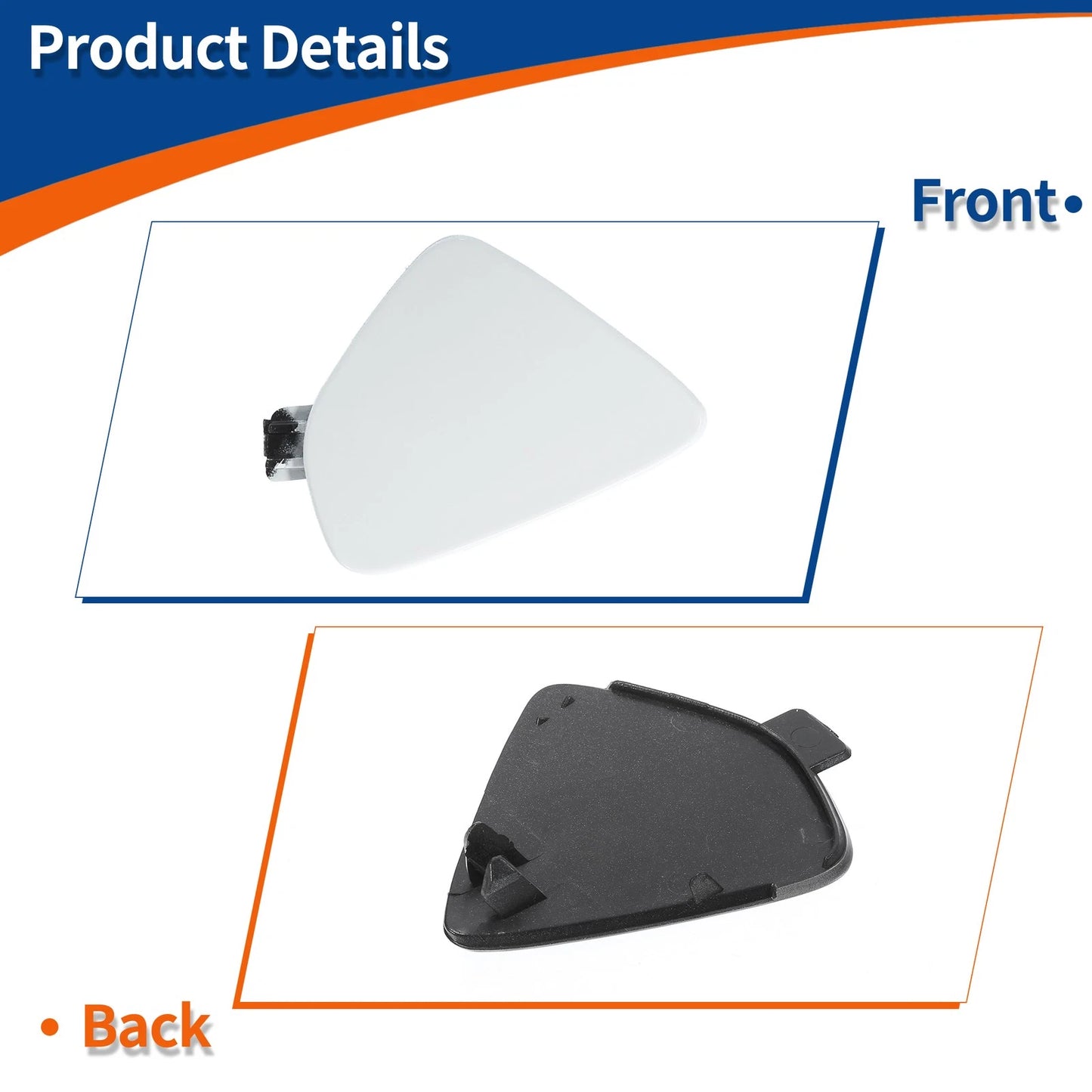 Front Right Tow Hook Cover for Volvo XC60 (2014-2017) - White
