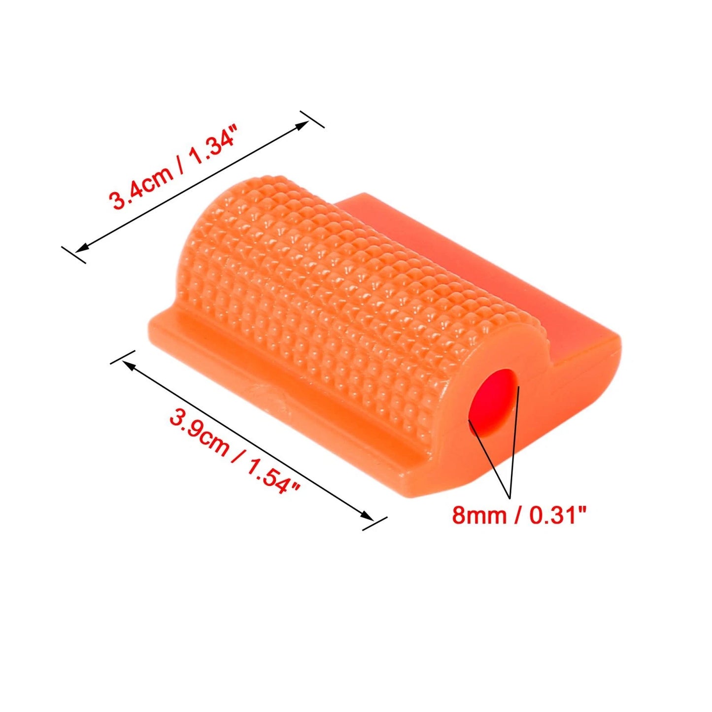 2 x Universal Orange Gear Shift Shifter Protector Cover Anti Slip for Motorcycle