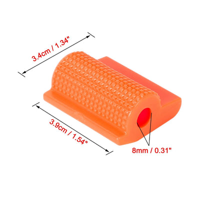 2 x Universal Orange Gear Shift Shifter Protector Cover Anti Slip for Motorcycle