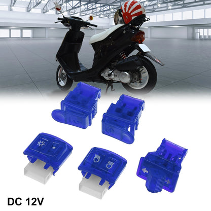Handlebar Switch Set for Honda Motorcycle - Blue