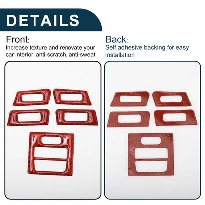 AC Vent Air Conditioner Stickers for BMW 3 Series E90 E92 E93 (2005-2012) 5 x Pcs