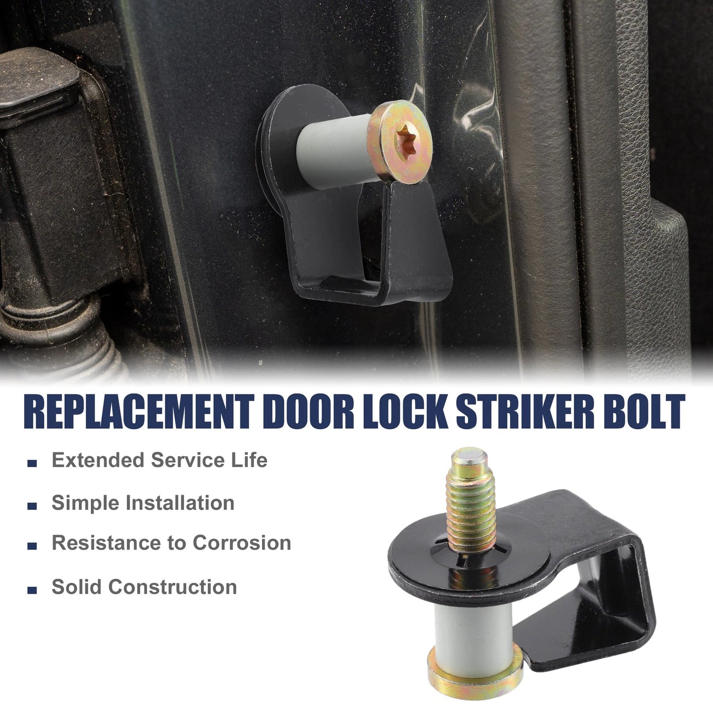 2 x Car Door Latch Lock Bolts for Ford Bronco (1984-1996)