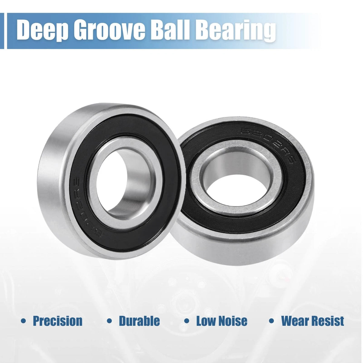 Deep Groove Ball Bearing 15x35x11mm Double Sealed Bearings for Make Model