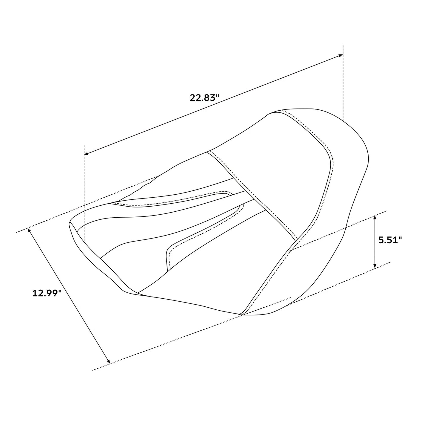 Solo Seat for Harley Low Rider S FXLRS ST FXLR (2018-2025)