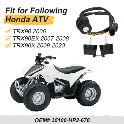 Ignition Key Switch for Honda TRX90 (2006–2023)