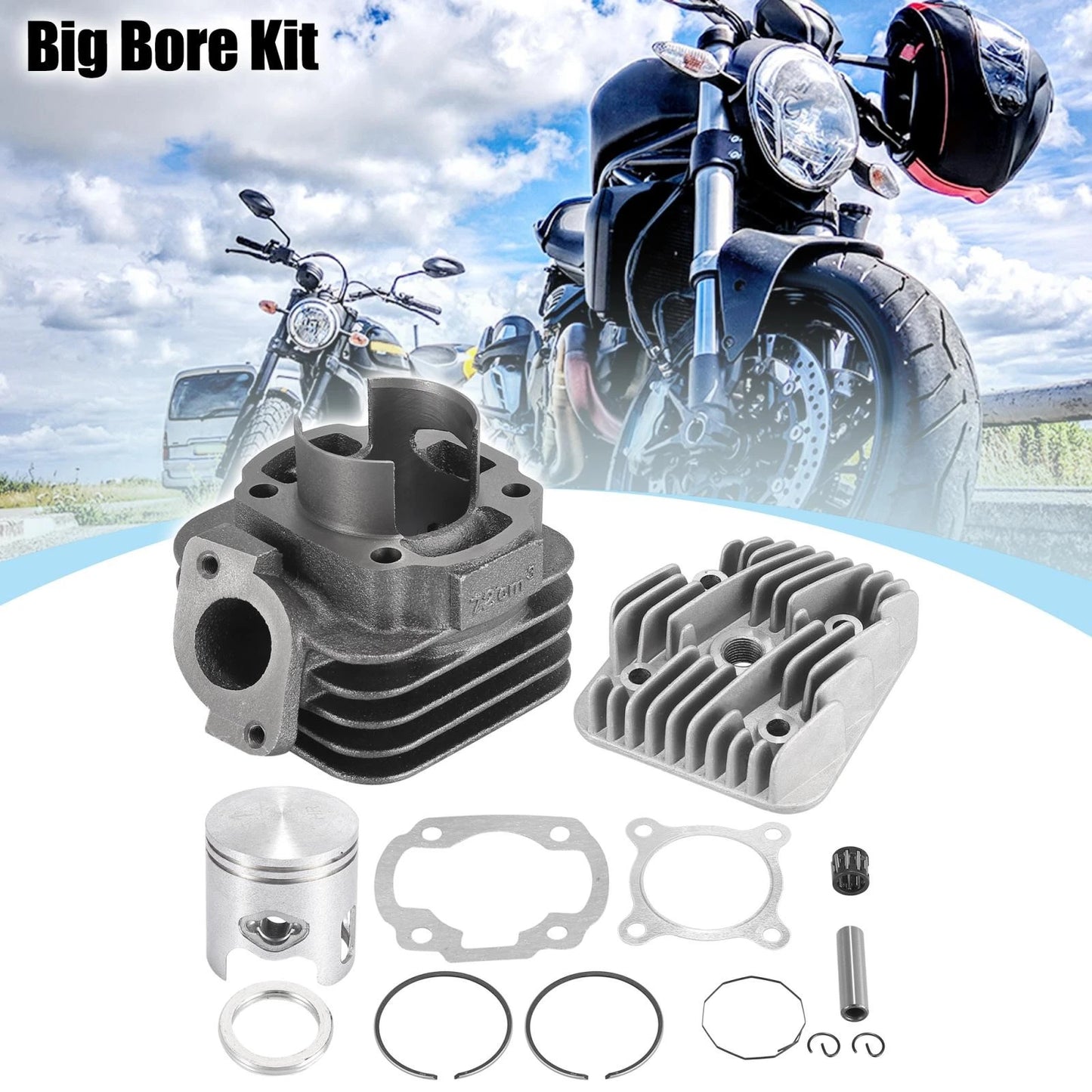 50CC Head Cylinder Piston for Yamaha Jog Vino