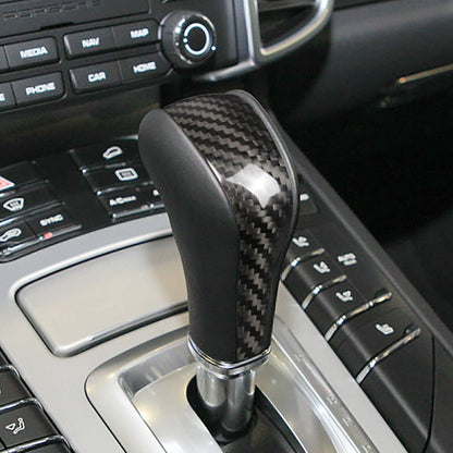 Carbon Fiber Gear Shift Knob Cover for Porsche Cayenne (2011-2017)