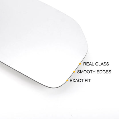 Right Side White Mirror Glass w/ Back for Peugeot 106 (1991-2004)