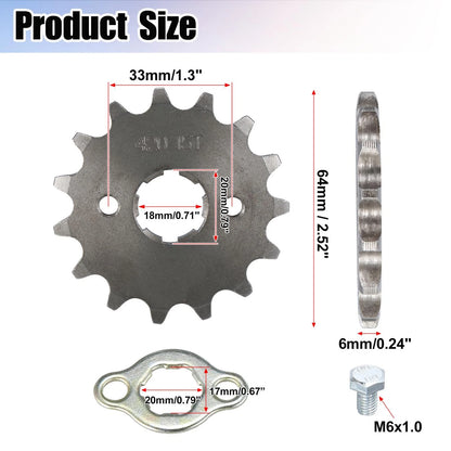420 15T 20mm Front Sprocket for Honda 50/70/90/110/125cc