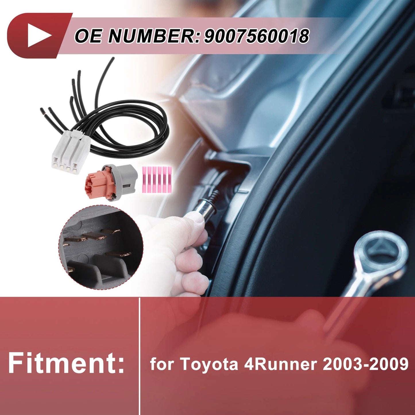 Tail Light Socket Wiring for Toyota 4Runner (2003–2009)
