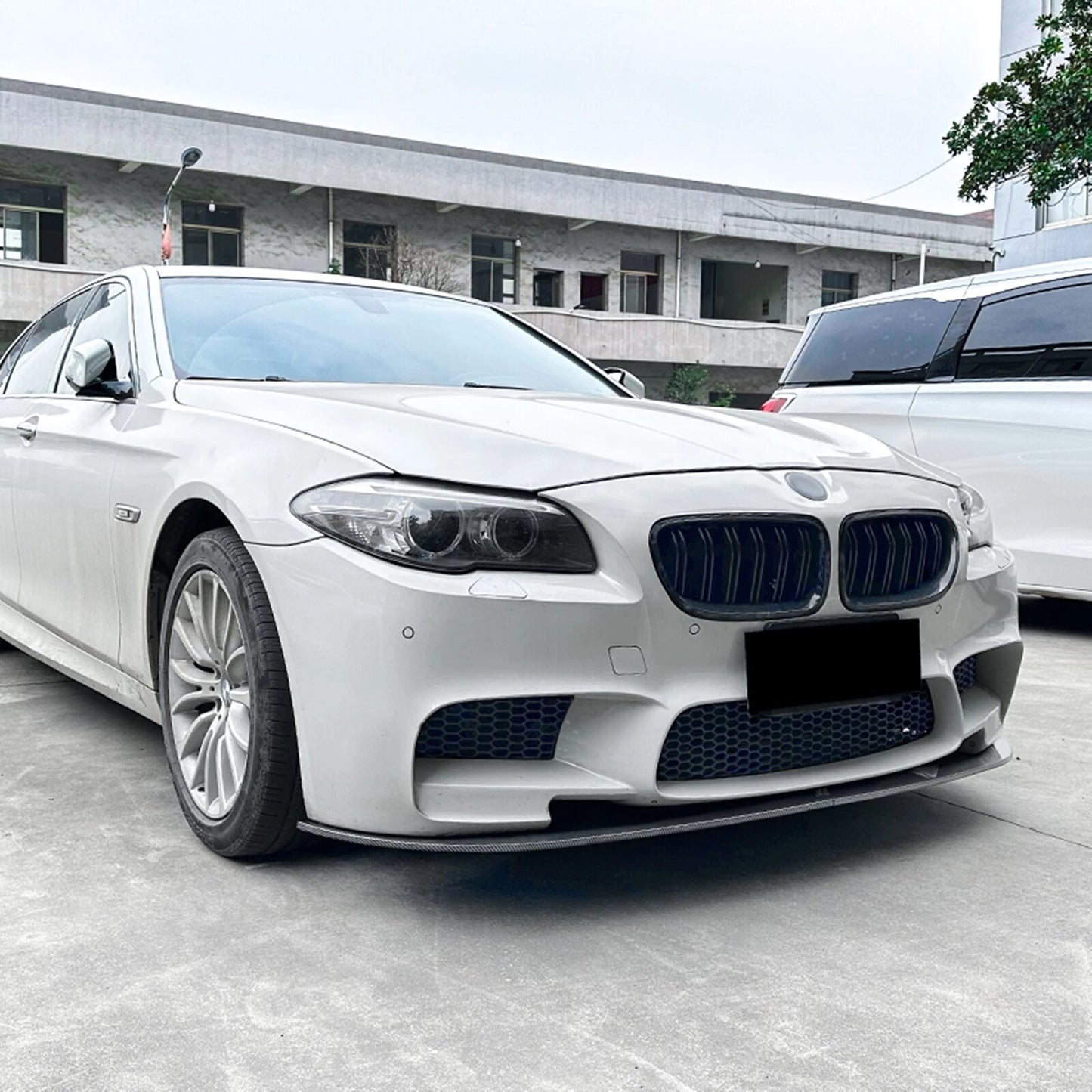 Front Lip Spoiler Kit for BMW F10 F11 M5 (2012-2016) Carbon Fiber Look