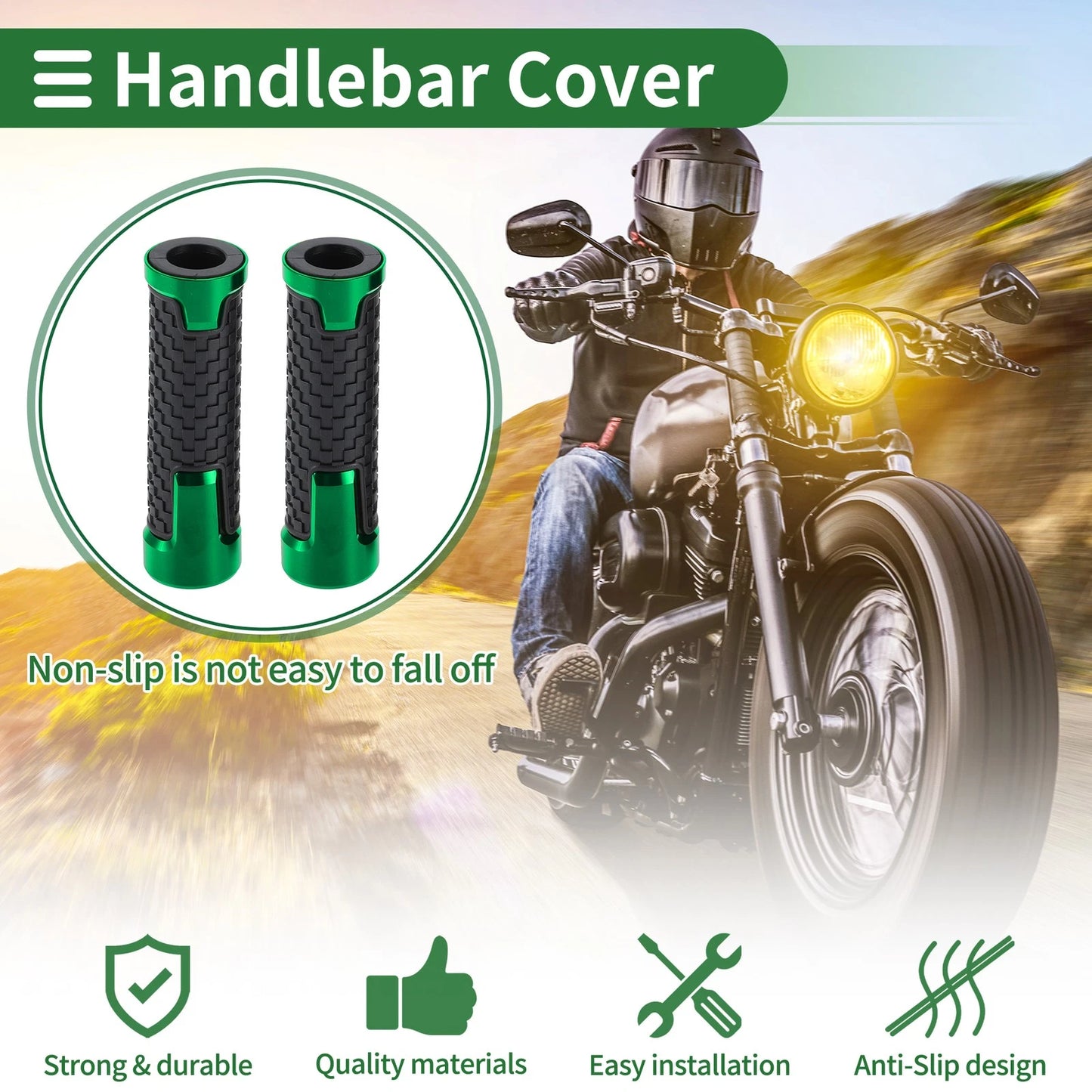 Grips Cover / 0.87x0.94 / Universal Hand Grips for Motorcycle