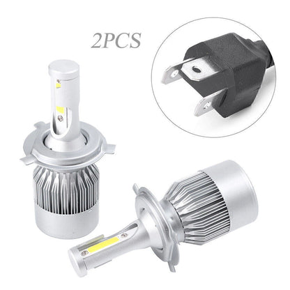 LED Headlight Bulbs Hi/Lo Beam Conversion Kit for Car H4