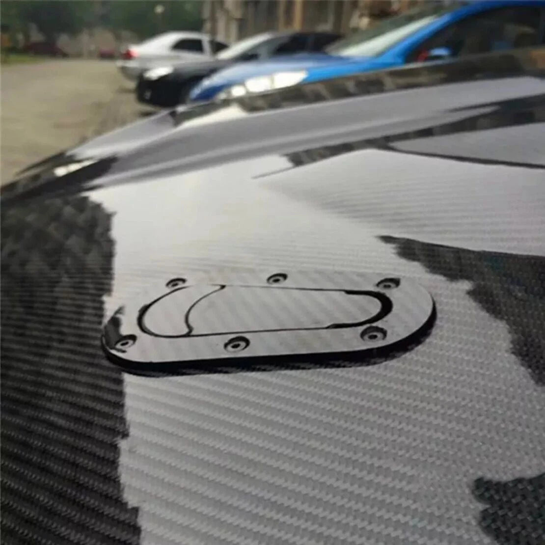 Carbon Fiber Racing Bonnet & Flush Mount Hood Latch for Car