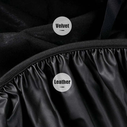 Scooter Cushion Seat Cover Waterproof Black Leather for Scooter