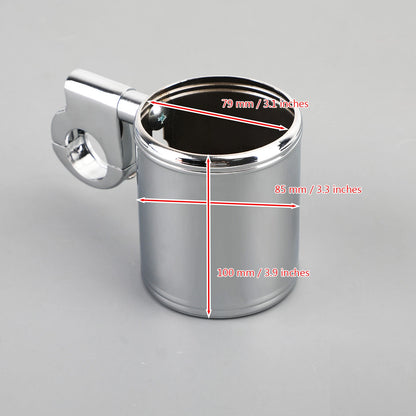 Bottle Cage Drink Holder for Motorcycle 22-28mm Handlebar
