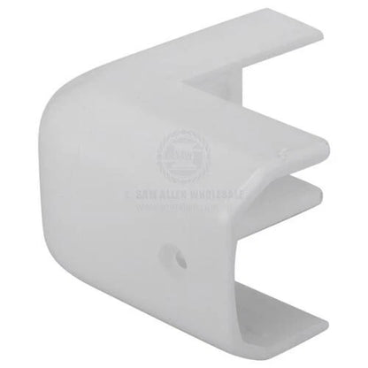 Gunwale Corner Cap Plastic White 42mm x 32mm Angled for Various Models