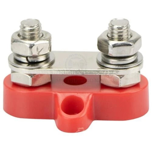 Terminal Stud Double Insulated M8 Red for Relaxn Boat/Caravan