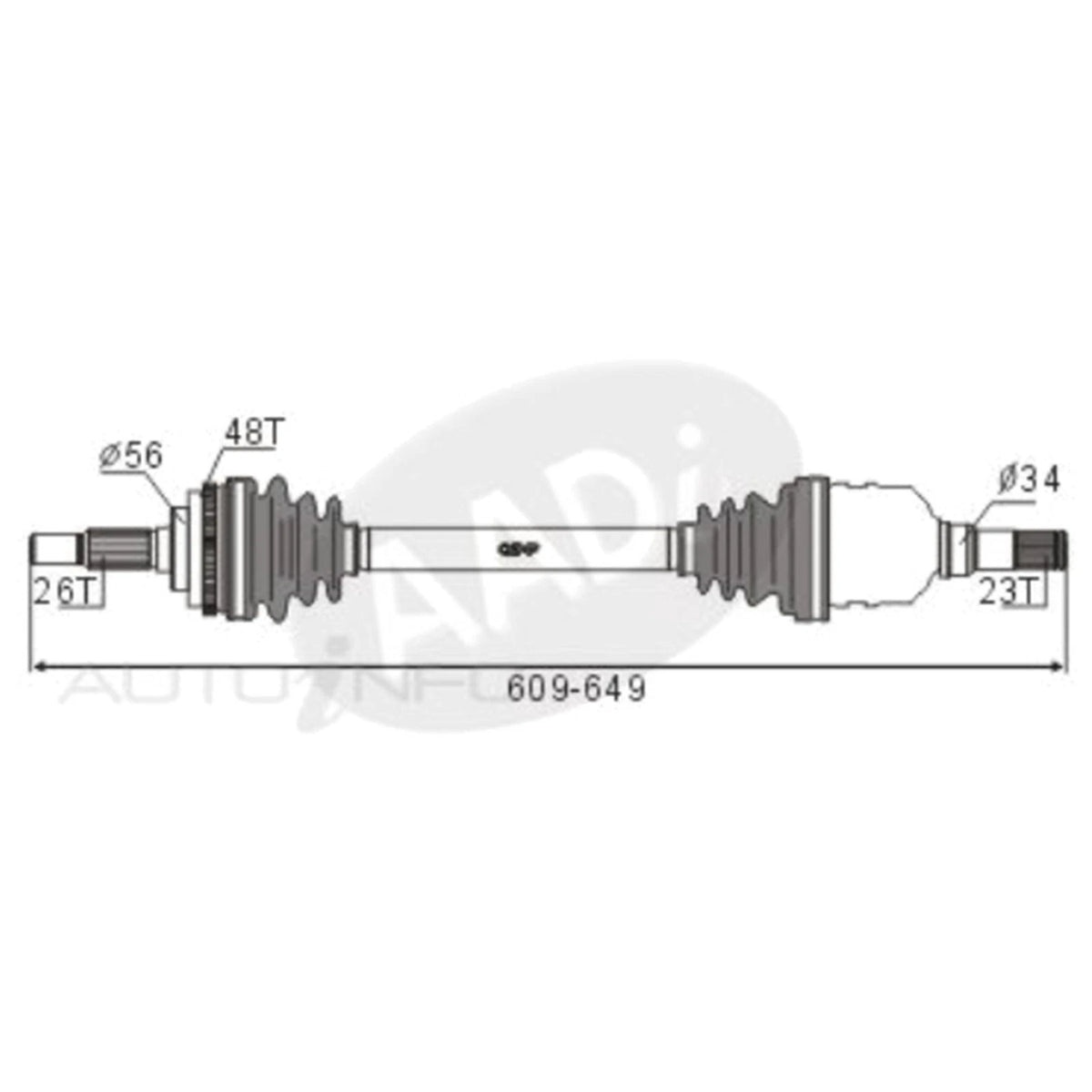 LH CV Shaft for Toyota Corolla (1989–2001)
