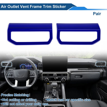 Air Condition Outlet Vent Trim Cover Frame 1 Pair for Toyota Tacoma (2024–2025)